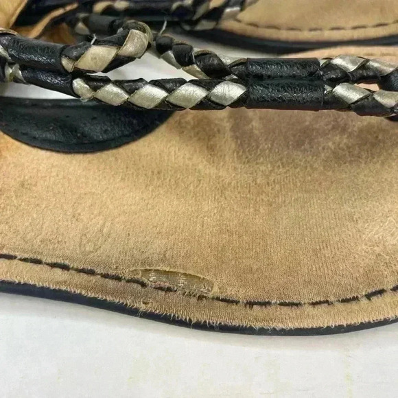 BOC Born of Concept Black/Tan Thong Sandals Summer/Hot/Beach/Pool - Picture 8 of 9